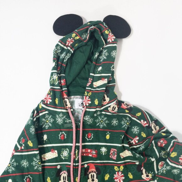Mickey Mouse Icon Holiday One-Piece Pajama for Adults
SZ M Green Christmas zip - Picture 3 of 9